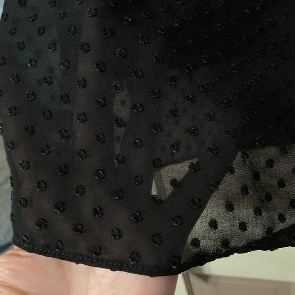 Black blouse with ruffles - Picture 6 of 7